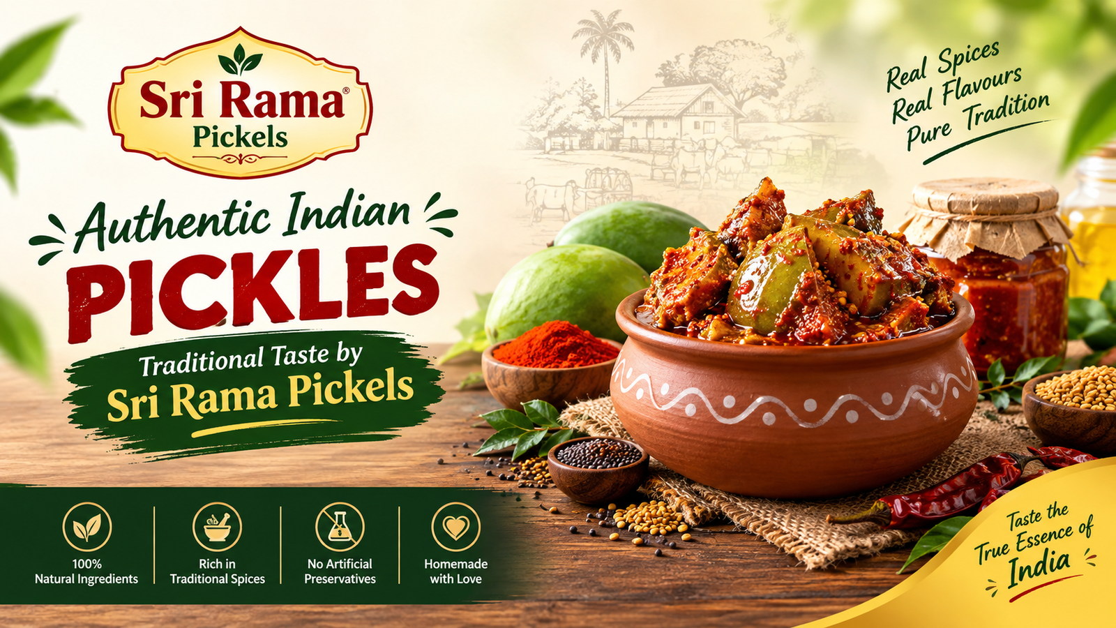 Authentic Indian Pickles: Traditional Taste by Sri Rama Pickels