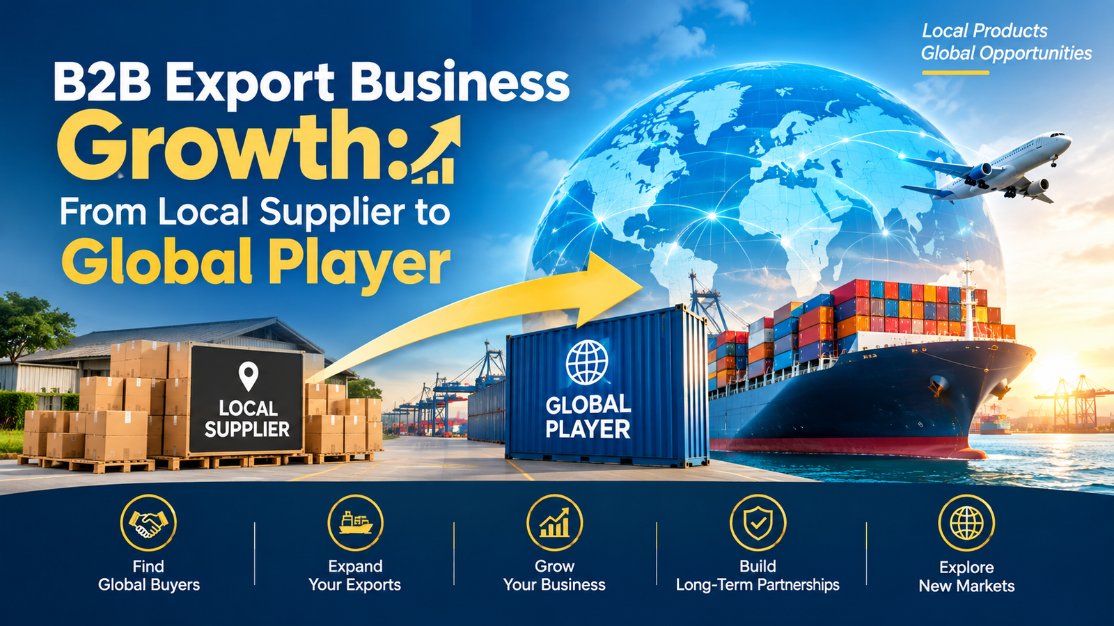 B2B Export Business Growth: From Local Supplier to Global Player