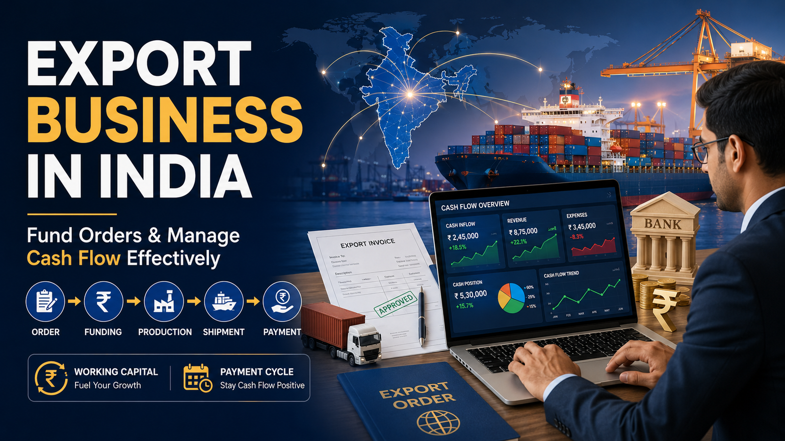Export Business in India: How to Fund Orders and Manage Cash Flow Effectively