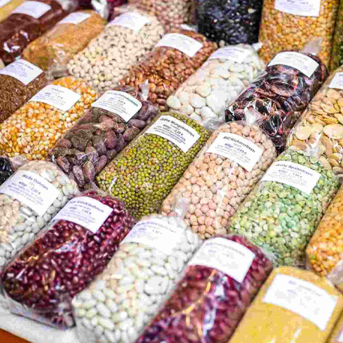 Grains, Pulses & Flour (packaged)