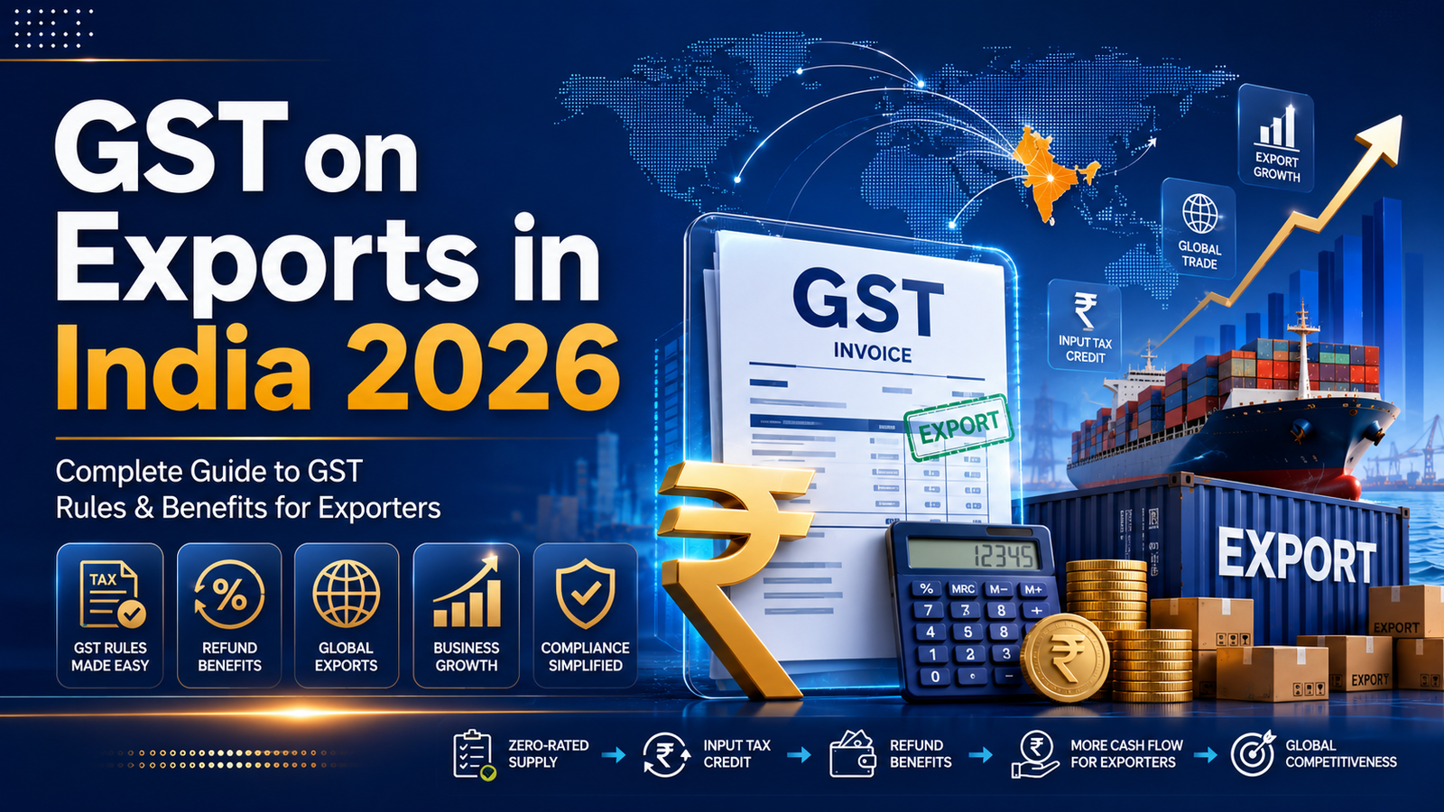 GST on Exports in India 2026: Exporters Ke Liye Complete Guide to GST Rules & Benefits
