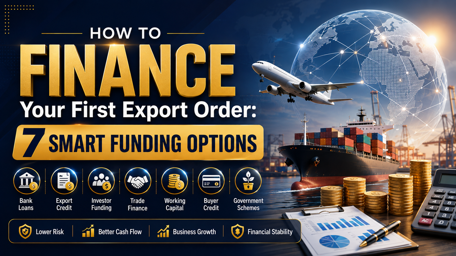 How to Finance Your First Export Order: 7 Smart Funding Options