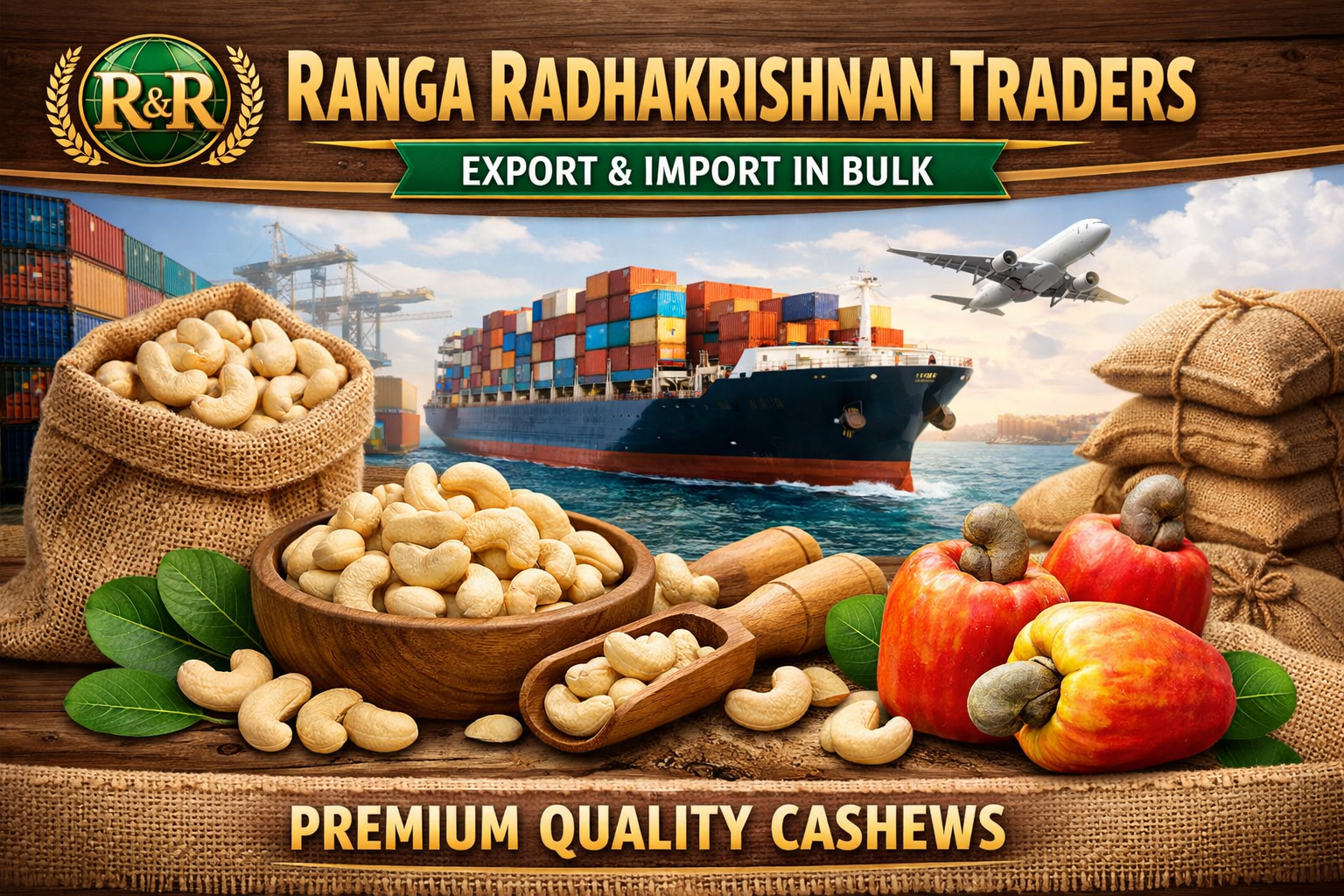 RANGA RADHAKRISHNAN TRADERS: Premium Cashew Supplier Supported by Top Trade India