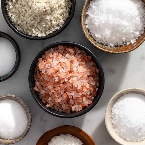 Salt (Table Salt, Sea Salt, Himalayan Pink Salt)