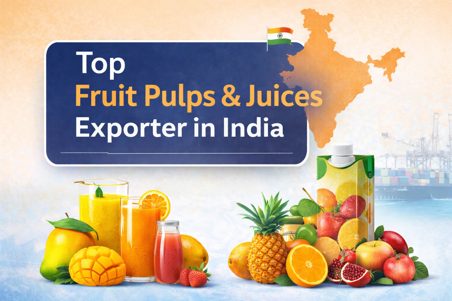 Top Fruit Pulps & Juices Exporter in India: Yukta Global