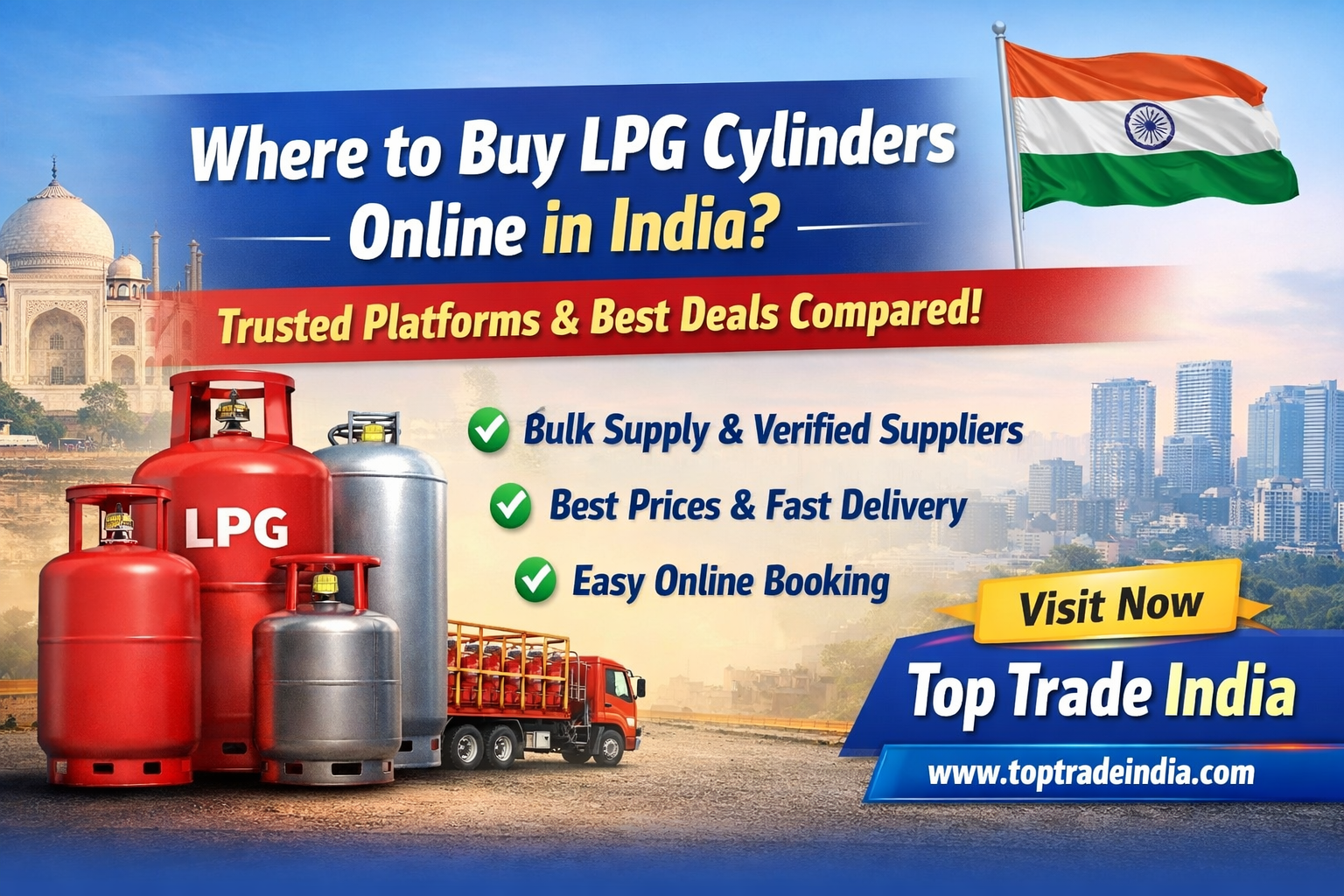 Where to Buy LPG Cylinders Online in India – Trusted Platforms Compared