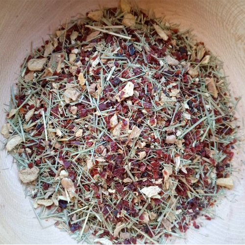 Herbal Tea Mix (e.g., dried Tulsi + Lemongrass)