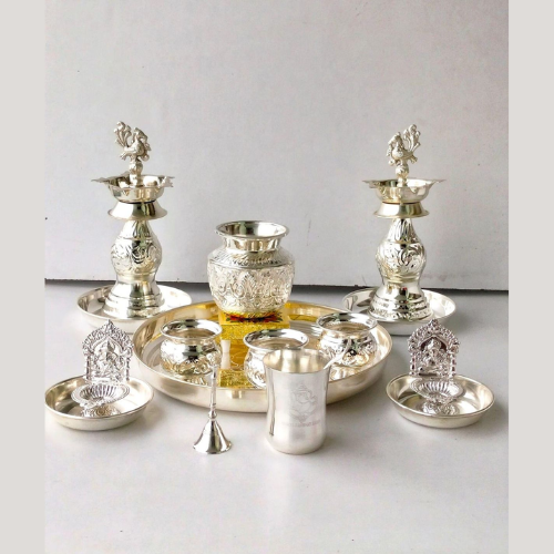 Silver-Plated Pooja Items