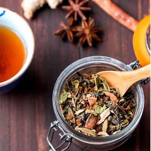 Herbal teas (Chamomile, Peppermint, Ginger)