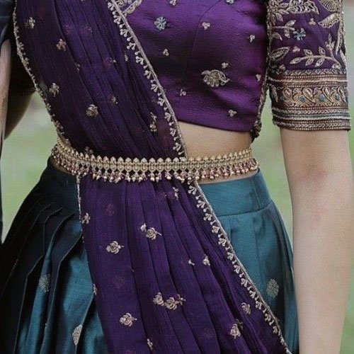 Silk Lehengas with South Indian Motifs