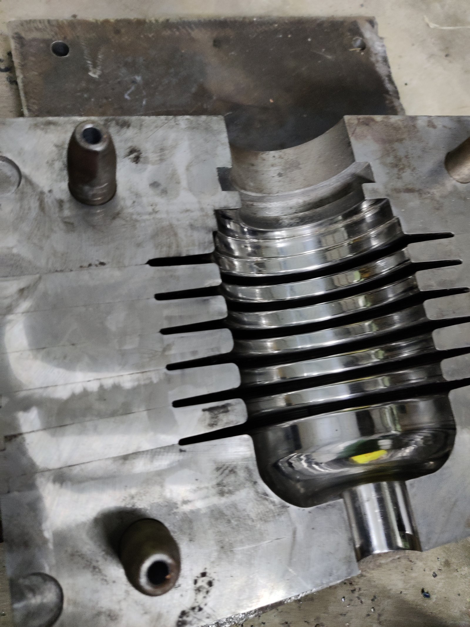 Silicon rubber mold cavity