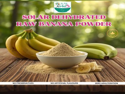 Solar dehydrated Raw Banana powder